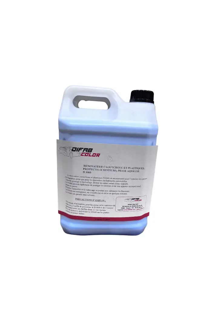 Rénovateur plastiques et caoutchoucs, protecteur moteurs 5 litres