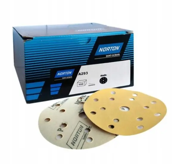 Boite de 100 disques abrasif Ø150mm 18 trous A293 grain 400 NORTON