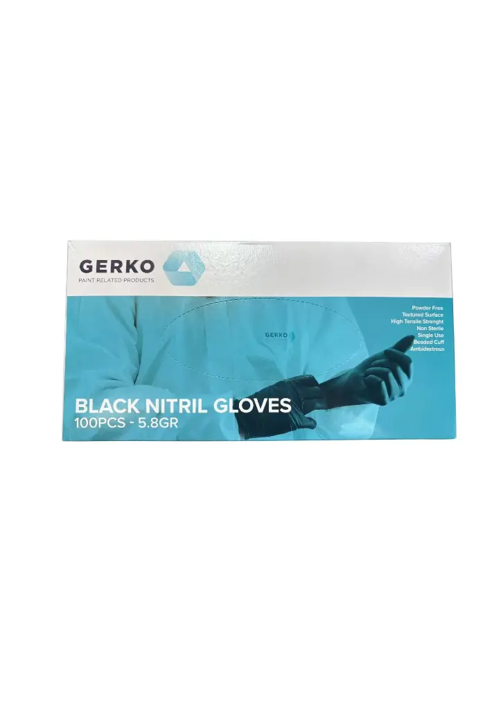 Boite de 100 gants nitrile noir taille M