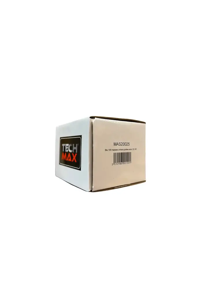 Boite 100 masses zinc jantes acier  25 gr