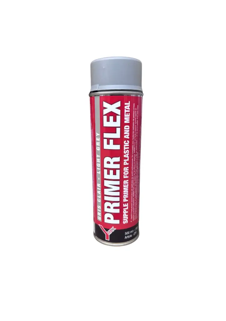 Apprêt garnissant flexible spécial plastiques gris clair YMAX 500ml