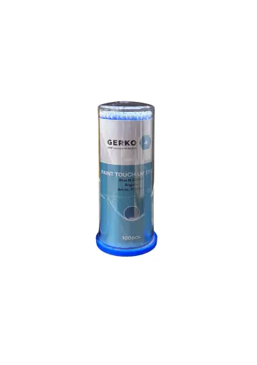 Boite de 100 micro brosses bleu/vert pour retouches peintures Ø2mm